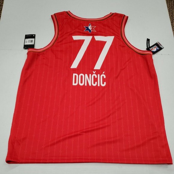 NWT Luka Doncic NBA Nike Jordan Red 2020 All Star Jersey XXL 56 New With Tags